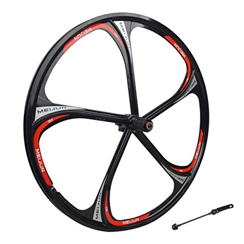 Mountain Bike Wheel : VHHV Mountain Bike Cassette Wheelset 26 Inch, Magnesium Alloy MTB Bicycle Front / Rear Wheel 7 / 8 / 9 / 10 / 11 Speed - Black (Color : Rear wheel)
