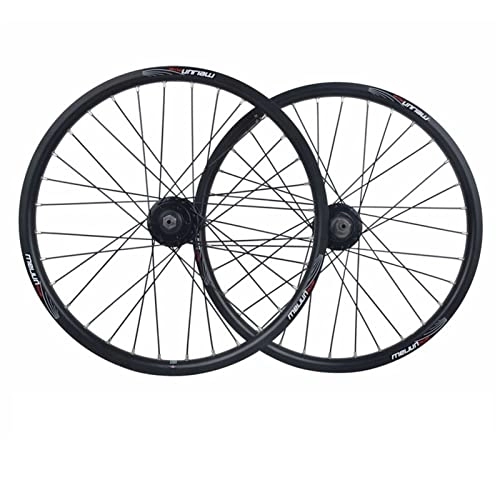Mountain Bike Wheel : vivianan 20 Inch MTB BMX Bicycle Wheelset 406 Mountain Bike Wheel Disc Brake Quick Release 32 Holes 100 / 135mm Rim For 7 8 9 10 Cassette Speed 1710g For 1.25-2.215 Tires (Color : Black)