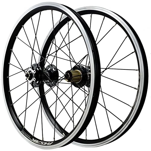 Mountain Bike Wheel : vivianan 20 Inch MTB Wheelset, 406 Mountain Bike Wheelset Alloy Disc Brake / V Brake Sealed Bearing Bicycle Wheel Six Claws 24holes Quick Release Rim 7 8 9 10 11 12 Speed