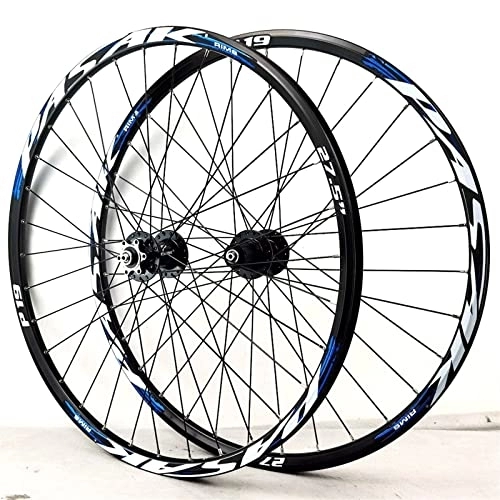 Mountain Bike Wheel : vivianan 26 / 27.5 / 29 Inch MTB Wheelset, Disc Brake Mountain Bike Wheelset, Aluminum Alloy Rim 32H Quick Release Bicycle Front Rear Wheels, Fit 7-11 Speed Cassette (Size : 26inch)