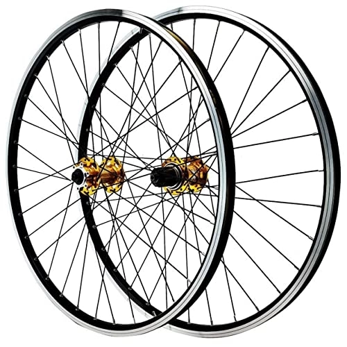 Mountain Bike Wheel : vivianan 26 27.5 29 Inch MTB Wheelset, Disc Brake Quick Release Mountain Bike Wheelset, Aluminum Alloy Rim 24H Bicycle Front Rear Wheels Fit 8-12 Speed Cassette (Size : 26inch)