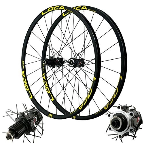 Mountain Bike Wheel : VPPV MTB Cycling Wheels 26 Inch Mountain Rim 27.5 / 29 Inch, Double Wall Bicycle Quick Release 24 Hole Disc Brake 11 Speed (Size : 29inch)