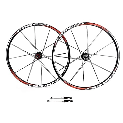 Mountain Bike Wheel : VTDOUQ 26 27.5 inch bike wheel set, MTB bike wheels mountain bike disc brake wheel set quick release 5 palin bearings 8 9 10 speed