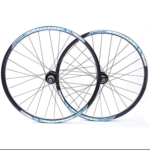 Mountain Bike Wheel : VTDOUQ 26"wheel for mountain bike bicycle wheel set MTB double wall rim QR disc brake 8-10S cassette hub sealed bearing 32H