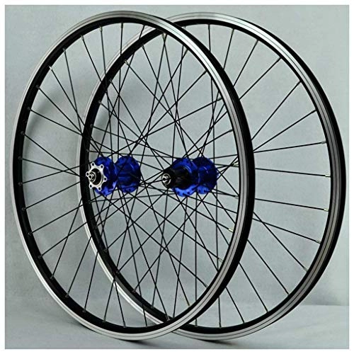Mountain Bike Wheel : VTDOUQ MTB bicycle wheel set for 26 inch bicycle wheel double layer alloy rim sealed bearing washer / rim brake QR 7-11 speed 32H