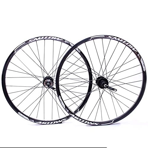 Mountain Bike Wheel : VTDOUQ Wheelset 26"For Mountain Bike MTB Bicycle Wheel Double Wall Rim QR Disc Brake 8-10S Cassette Hub Sealed Bearing Black Spokes 32H