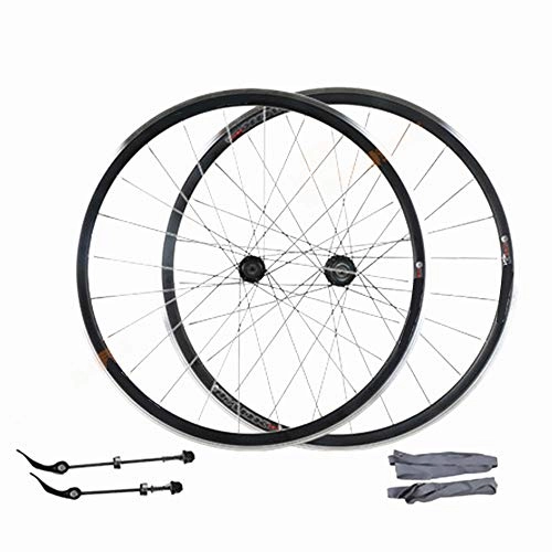 Mountain Bike Wheel : Wanlianer-Sports Bicycle Wheel Road Bike Wheelset V Brake Aluminum Alloy Front And Rear Wheel Set 32 Hole Racing Single Wheel Hub MTB Mountain Bike