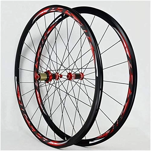 Mountain Bike Wheel : Wheels Rear Wheel Cycling Wheels 700C Front / Rear Wheel, Double-Walled Light-Alloy Rims V Brake 30Mm Bike Wheelset Quick Release 24H 8-11 Speed 840g / 1Paar Rear Wheel Hybrid Mountain Bike ( Color : #3 )