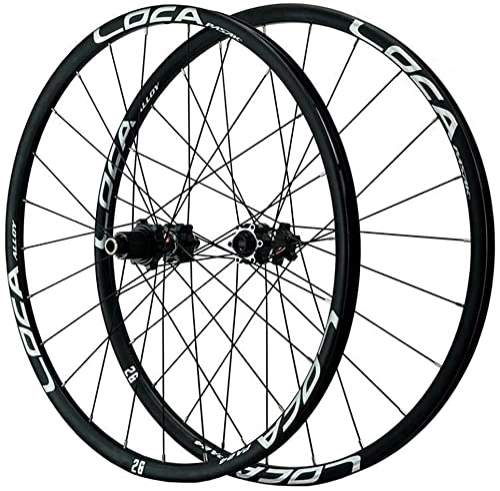 Mountain Bike Wheel : Wheelset 26" / 27.5" / 29" Bike Front Rear Wheelset, 24 Holes Ultralight Alloy Mountain Bike Wheel Disc Brake MTB Bicycle Rims 12 Speed Thru Axle road Wheel (Color : Silver, Size : 27.5")