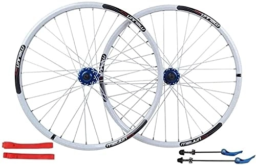 Mountain Bike Wheel : Wheelset 26er MTB Bicycle Wheelset, Double Walled Aluminum Alloy Disc Brake Bike Wheelset Quick Release American Valve 7 / 8 / 9 / 10 Speed road Wheel