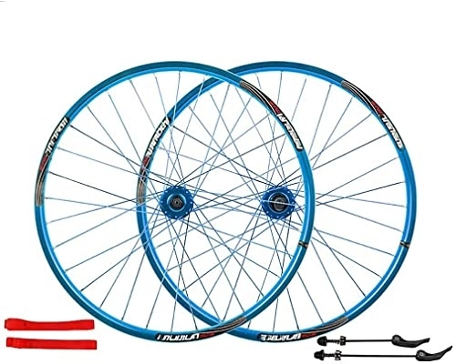 Mountain Bike Wheel : Wheelset 26In MTB Bike Wheel, Disc Brake 100mm Before Gear Opening 135mm After Gear Opening Support 7-8-9-10 Speed Tires Between 26 * 1.35-2.35 road Wheel (Color : Blue, Size : 26inch)