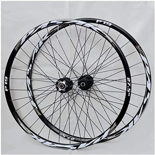 Mountain Bike Wheel : Wheelset 26Inch 27.5" 29er MTB Bike Wheelset, Aluminum Alloy Rim Disc Brake Mountain Cycling Wheels for 7 / 8 / 9 / 10 / 11 Speed road Wheel (Color : Black, Size : 29INCH)