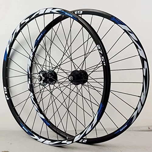 Mountain Bike Wheel : Wheelset Mountain Bike Wheelset, 26 / 27.5 / 29In Disc Brake Quick Release Cycling Wheels MTB Rim 32H Hub for 7 / 8 / 9 / 10 / 11 / 12 Speed Cassette road Wheel (Color : Blue, Size : 26inch)