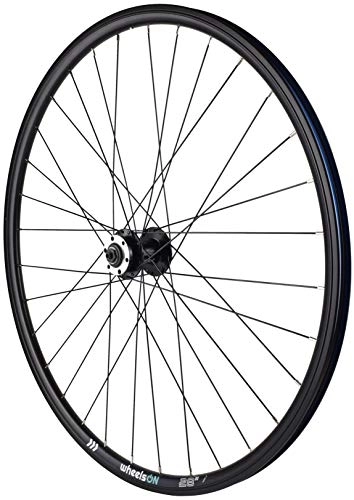Mountain Bike Wheel : wheelsON 700c 28 inch Front Wheel Hybrid Mountain Bike QR Disc Brake 32H Black