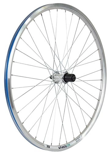Mountain Bike Wheel : wheelsON 700c Rear Wheel 8 / 9 Speed Hub Hybrid / Mountain Bike Rim Brake 36H Silver