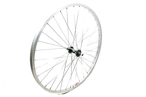 Mountain Bike Wheel : Wilkinson Alloy ATB Front Wheel with Solid Axle, Silver, 26 x 1.75 Inch