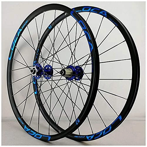 Mountain Bike Wheel : XCZZYC MTB Bike Wheelset 27.5 Inch, Double Wall Aluminum 26 In Racing Cycling Wheels Disc Brake 24 Hole 7 / 8 / 9 / 10 / 11wheel