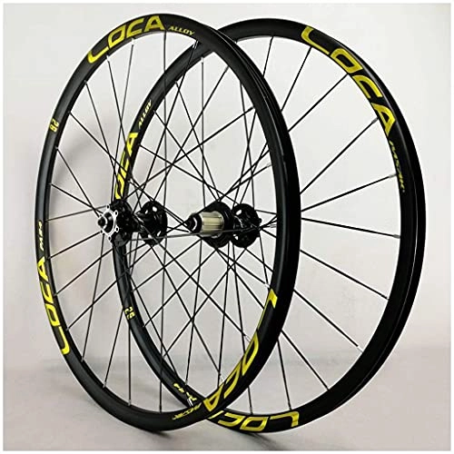 Mountain Bike Wheel : XCZZYC MTB Racing Bike Wheelset 26 / 27.5 Inch, Double Wall Aluminum Mountain Cycling Wheels Disc Brake 24 Hole 7 / 8 / 9 / 10 / 11wheel