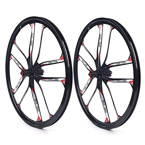Mountain Bike Wheel : Xgxyklo Bike Wheelset, 26" Mountain Cycling Wheels, Magnesium Alloy Disc Brake, Fit for 7-10 Speed Freewheels, Quick Release Axles Bicycle Accessory