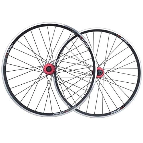 Mountain Bike Wheel : XYSQWZ Bike Wheelset Cycling Wheels 26", Double Wall Quick Release Hybrid MTB Rim Disc / V-Brake Cycling Hub 32 Hole 8 9 10 11 Speed