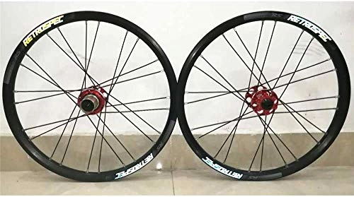 Mountain Bike Wheel : YANGDONG-Bicycle Accessories Bike Wheel Tyres Spokes Rim MTB Bicycle Wheels Set 20 Inches, Double Wall Rims Aluminum Alloy Rear Wheel Front Wheel Mountain Fast Release Palin Bearing Disc Brake 8 9 10-