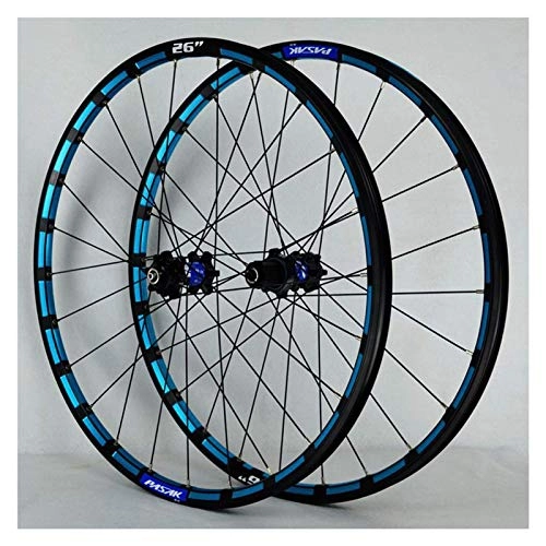 Mountain Bike Wheel : YBNB Cycling Wheels For 26 27.5 29 Inch Mountain Bike Wheelset Layer Alloy Rim Disc Brake Fast Release 7-12 Speed ​​24H