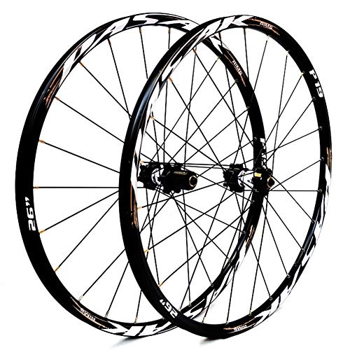 Mountain Bike Wheel : YHSFC 26", 27.5"Mountain Bike Ultra-Light Quick-Disassembling Wheel Set Straight Pull Type 4 Palin Wheels, F, 26