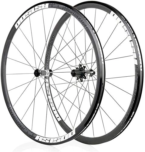 Mountain Bike Wheel : YJTGZ Bike Wheel Tyres Spokes Rim 700C Bicycle Wheelset, 30MM Aluminum Alloy MTB Rim Front Wheel Rear Wheel Disc Brake Fast Release Cycling Wheels 32H Palin Bearings