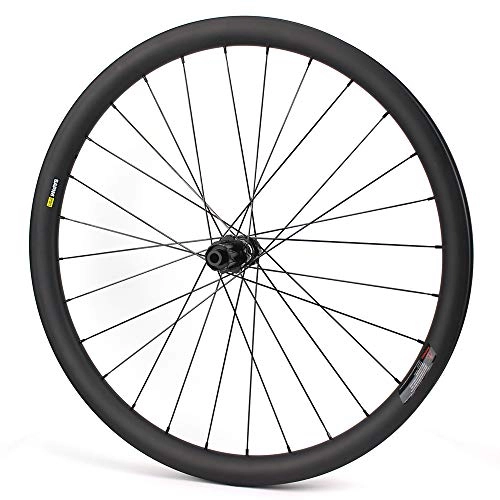Mountain Bike Wheel : Yuanan 29er MTB Wheel 35mm Width Asymmetric Carbon Rim Tubeless Ready wtih DT 350 hub for XC or AM Mountain Bike