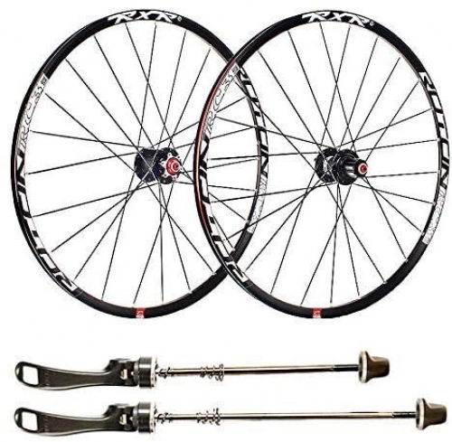 Mountain Bike Wheel : YUCHEN- Bike Wheel Tyres Spokes Rim BMX Bicycle Wheelset, 27.5 Inch Bike Rim Double-Walled Aluminum Alloy Disc Mountain Bike MTB Rim Disc Brake Fast Release 24 Perforated Disc 7 8 9 10 11 Speed