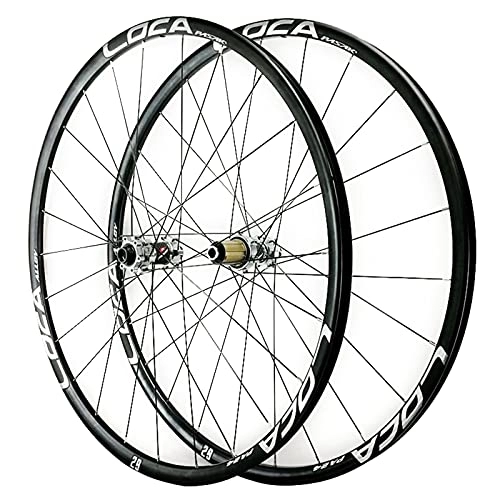 Mountain Bike Wheel : ZCXBHD 26 / 27.5 / 29in Mountain Bike Wheelset MTB Aluminum Alloy Ultralight Rim Thru Axle Six-claw Base Disc Brake 8 / 9 / 10 / 11 / 12speed 24 Holes Matte (Color : Silver, Size : 26in)