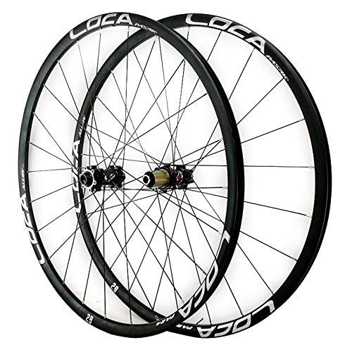 Mountain Bike Wheel : ZCXBHD 26 / 27.5 / 29in Mountain Bike Wheelset Thru axle Mtb Front & Rear Wheel 8 / 9 / 10 / 11 / 12speed Aluminum Alloy Hub Matte 24 Holes (Color : B, Size : 29in)