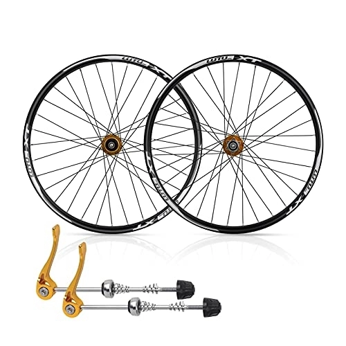 Mountain Bike Wheel : ZCXBHD 26 Mountain Bike Wheelset Hub MTB Wheels Quick Release Disc Brake 32H Suitable 8 9 10 11 Speed Cassette Mountain Bike Wheelset