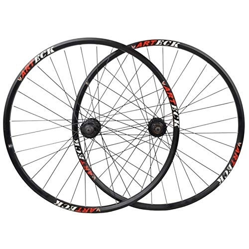 Mountain Bike Wheel : ZCXBHD 27.5in / 29in Mountain Bike Disc Brake Wheelset Bicycle Wheel Hub Aluminum Alloy Double Wall Rim Quick Release 8 / 9 / 10 Speed (Size : 29in)
