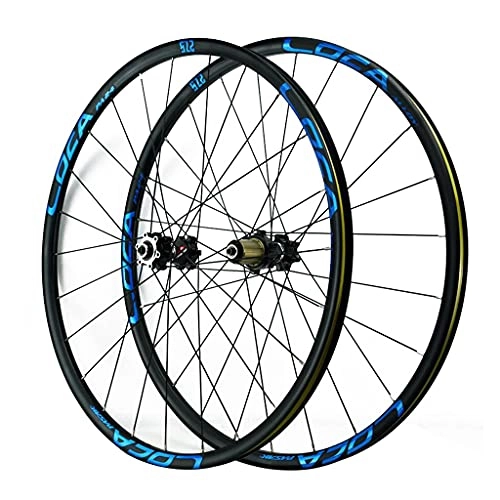 Mountain Bike Wheel : ZCXBHD Bicycle Mountain Bike Wheels 26 / 27.5 / 29 Inch Quick Release Ultralight Aluminum Alloy Rims MTB Wheelset Disc Brake Front and Back Wheels 8 9 10 11 12 Speed (Color : Blue, Size : 26in)