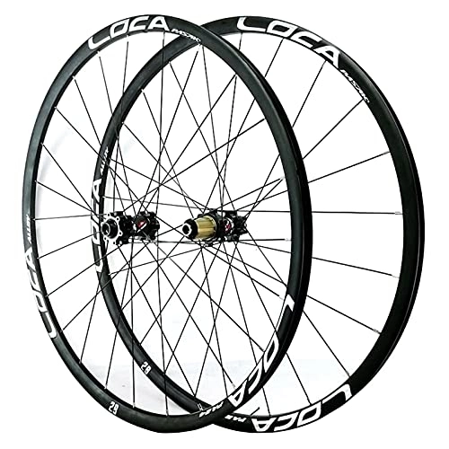 Mountain Bike Wheel : ZCXBHD Mountain Bike Wheelset 26 / 27.5 / 29 Inch Bicycle Wheel (Front + Rear) Light-Alloy MTB Rim Barrel Shaft Disc Brake 24 Holes 8 9 10 11 12 Speed (Color : Silver-1, Size : 27.5in)