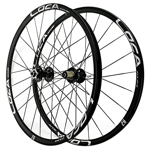 Mountain Bike Wheel : ZCXBHD Mountain Bike Wheelset 26 / 27.5 / 29 Inch Ultralight Aluminum Alloy Rim 24 Holes Disc Brake Quick Release Front + Rear MTB Wheels 8 9 10 11 12 Speed (Color : Silver, Size : 29in)