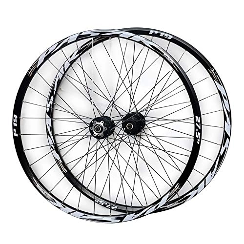 Mountain Bike Wheel : ZCXBHD Mountain Bike Wheelset 26 / 27.5 / 29in Disc Brake Sealed Bearing Conical Hub Mtb Front + Rear Wheel Quick Release 7 / 8 / 9 / 10 / 11 Speed (Color : Black, Size : 29in)