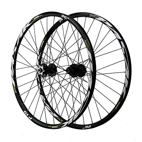 Mountain Bike Wheel : ZCXBHD MTB Bicycle Wheelset 26 / 27.5 / 29 in Mountain Bike Wheel Quick Release Double Layer Alloy Rim Sealed Bearing 32 Holes 7 8 9 10 11 12 Speed Disc Brake (Color : Gray, Size : 29in)