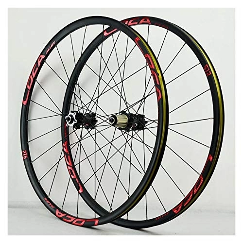 Mountain Bike Wheel : ZCXBHD Mtb Wheel Set Quick Release Front Rear Wheel Aluminum 26 / 27.5 / 29 Inch Straight Pull 4 Palin Disc Brake Six Claw 8 / 9 / 10 / 11 / 12 Speed (Color : C, Size : 26in)