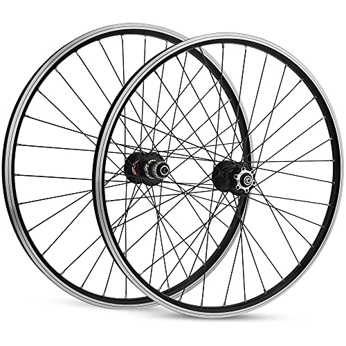 Mountain Bike Wheel : ZCXBHD MTB Wheelset 26" / 27.5" / 29" Bicycle Cycling Rim Mountain Bike Wheel 32H Disc / V Brake Front 2 Rear 4 Bearings 7 8 9 10 11speed Quick Release (Size : 29in)