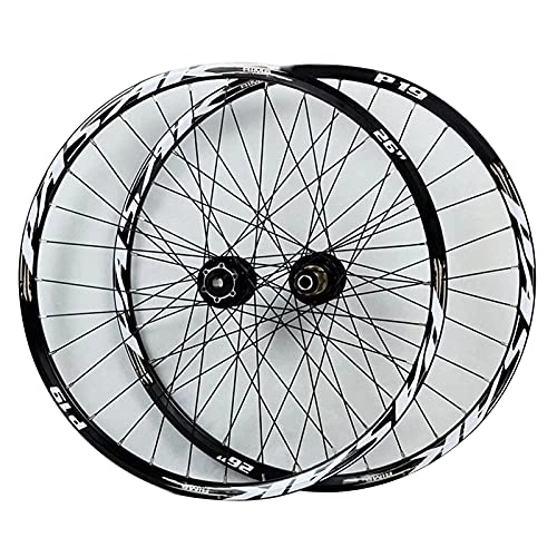 Mountain Bike Wheel : ZECHAO 26" / 27.5" / 29" Inch Mountain Bike Wheelset, 32H Double Layer Alloy Rim Disc Brake Freewheel Bicycle Wheel 7-11 Speed Wheelset (Size : 27.5inch)