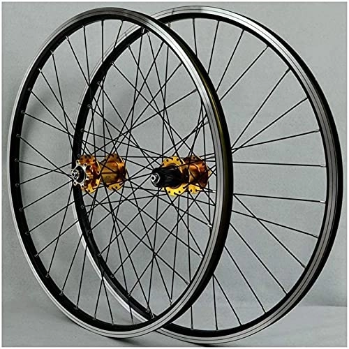 Mountain Bike Wheel : ZECHAO 26 inch bicycle wheel mountain bike, Double-walled V-brakes / rim brake hybrid freewheel 7 8 9 10 Disc Speed Wheelset