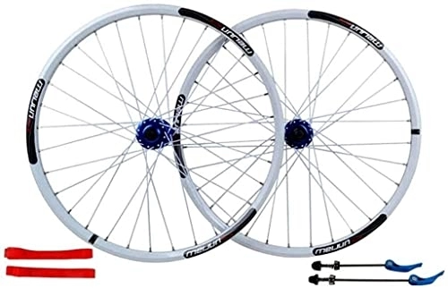 Mountain Bike Wheel : ZECHAO 26Inch Mountain Bike Wheelset, Alloy Double Wall Rim Disc Brake QR Sealed Bearings Compatible 7 8 9 10 Speed MTB Cycling Wheels Wheelset