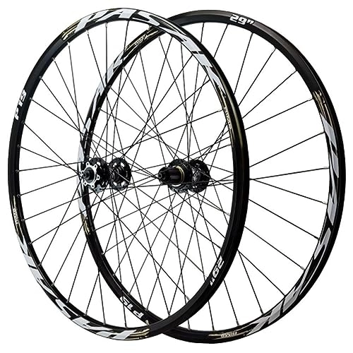 Mountain Bike Wheel : ZECHAO Mountain Bike Wheelset 26 / 27.5 / 29in, Double Wall Cycling Rim Six Nail Disc Brake For 1.25-2.5 Inch Tires Quick Release Wheel Wheelset (Color : Black gray, Size : 27.5inch)
