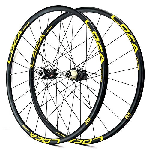 Mountain Bike Wheel : ZHENHZ Cycling Wheelset, 26 / 27.5 / 29 inch Mountain Bike Wheelset Ultralight Aluminum Alloy MTB Wheels (Front + Rear) 12 Speed Cassette 6 Bolts QR 24H, B, 26