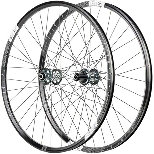 Mountain Bike Wheel : ZHTY 26 / 27.5" MTB Bike Disc Brake Wheelset, Double Wall Aluminum Alloy Quick Release Hybrid / Mountain Bearings Hub 8 / 9 / 10 / 11 Speed Bike Front and Rear Wheels