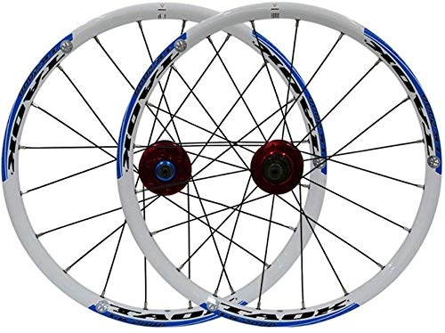 Mountain Bike Wheel : ZHTY Mountain Bike Wheelset, 20inch foldBicycle Wheel, Aluminum Alloy Disc-Brake Cycling Rim Wheel Fast Release Front Wheel Rear Wheel 7 8 9 Speed 20H Bike Front and Rear Wheels