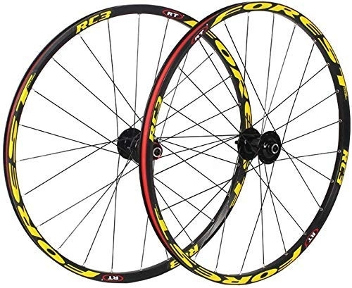 Mountain Bike Wheel : ZHTY Mountain bike wheelset 26 inch bicycle wheels double-walled aluminum alloy disc brake wheel set quick release Palin Bearing 8 / 9 / 10 speed bicycle hub dynamo 100mm Bike Wheels