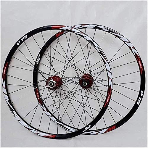 Mountain Bike Wheel : ZLYY 29 / 26 / 27.5 Inch Bike Wheel (Front + Rear) Mountain Bike Wheelset Double Walled MTB Rim Made of Aluminum Alloy with Quick-Change Disc Brake 32H 7-11 Speed Cassette, A, 27.5inch, B, 29.